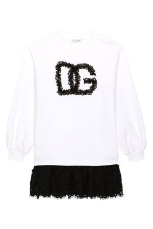 white cotton dress DOLCE E GABBANA KIDS | L5JD8HG7L3VS9000